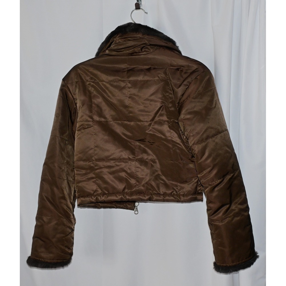 Andrew Marc Puffer Jacket Real Rabbit Fur - Picture 4 of 10